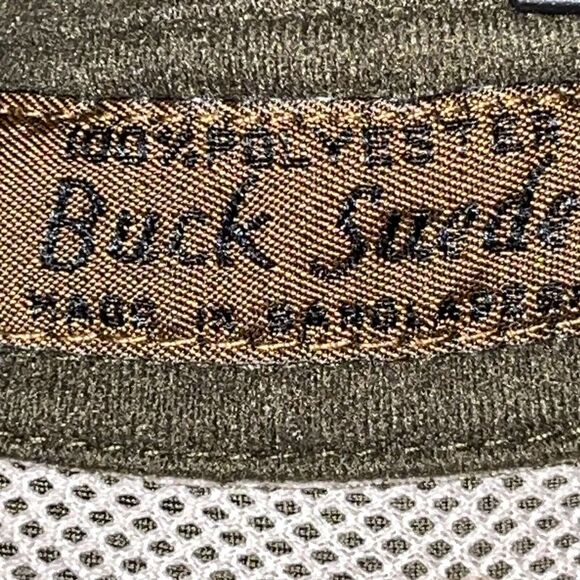 Browning Button Up Shirt Mens XL Forest Green Long‎ Sleeve Casual Buck Suede - Picture 6 of 13